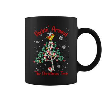 Rockin' Around The Christmas Tree Music Note Music Teacher Coffee Mug - Monsterry