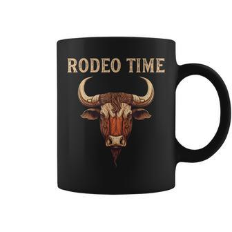 Rodeo Time Bull Riding Cowboy Bull Rider Coffee Mug - Thegiftio UK