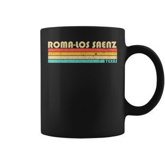 Roma-Los Saenz Tx Texas City Home Roots Retro 70S 80S Coffee Mug | Mazezy
