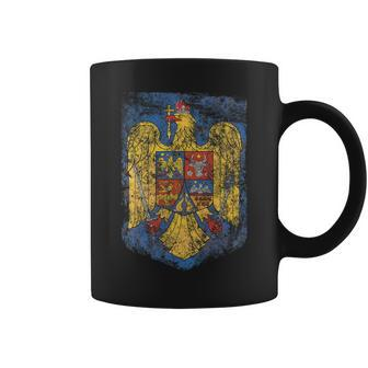 Romanian Pride Coat - Of Arms Of Romania Heritage Celtic Coffee Mug | Mazezy CA