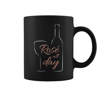 Rose All Day Elegant Connoisseur Wine Lovers For Coffee Mug - Seseable