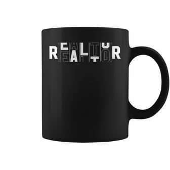 Rotating Letters Realtor Rent Broker Real Estate Agent Coffee Mug | Mazezy