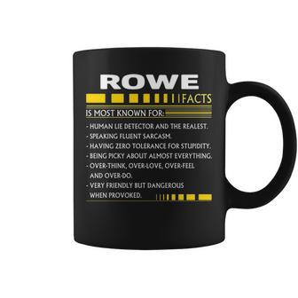 Rowe Name Gift Rowe Facts Coffee Mug - Seseable