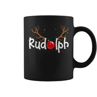 Rudolph Red Nose Reindeer Christmas Coffee Mug - Seseable