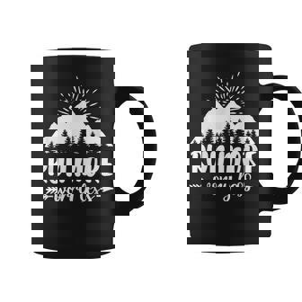 Run More Less Worry Running Lover Mountains Pattern Coffee Mug - Thegiftio