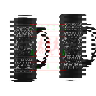 Running Ugly Christmas Oh What Fun It Is To Run Ugly Coffee Mug - Thegiftio