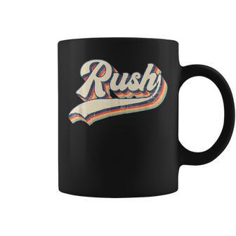 Rush Surname Vintage Retro Boy Girl Coffee Mug