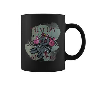 Women's Halloween Thinking Of You Voodoo Doll Fun Witchy For Women Coffee Mug | Mazezy