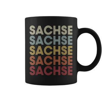 Sachse Texas Sachse Tx Retro Vintage Text Coffee Mug | Mazezy