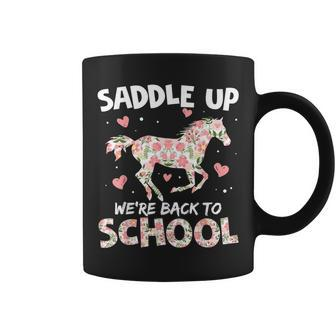 Saddle Up We're Back To School Horse Riding Student Teacher Coffee Mug | Mazezy CA