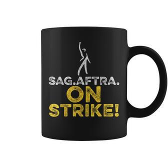 Sag-Aftra On Strike Strong Vintage Coffee Mug | Mazezy