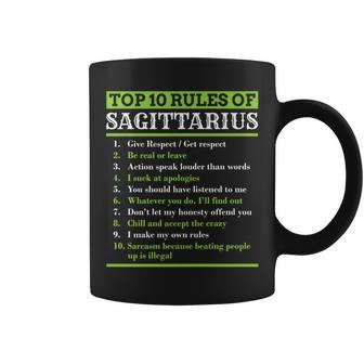 Sagittarius Traits Horoscope Zodiac Sign Top 10 Rules Coffee Mug | Mazezy