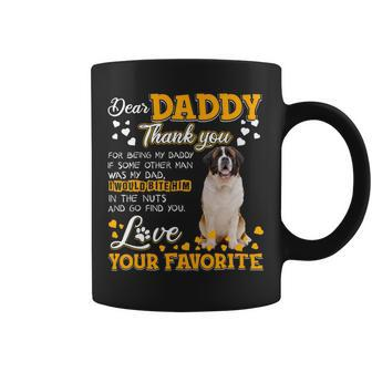 Saint Bernard Dog Dear Daddy Thank You For Being My Daddy 1 Coffee Mug - Monsterry DE