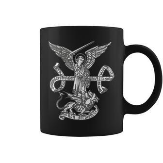 Saint Michael The Archangel Catholic Angels Coffee Mug | Mazezy
