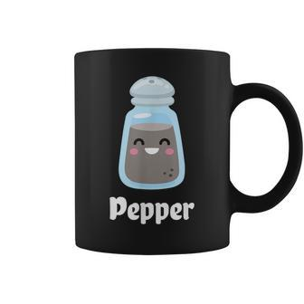 Salt & Pepper Matching Couple Halloween Best Friends Cute Coffee Mug - Seseable