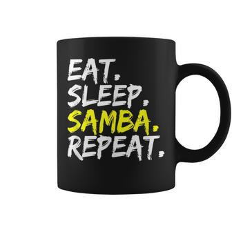 Samba Dancer Eat Sleep Samba Repeat Dance Partner Outfit Coffee Mug | Mazezy
