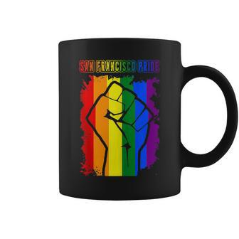 San Francisco California Lgbt Pride Month Lgbtq Rainbow Flag Coffee Mug | Mazezy