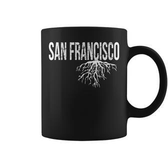 San Francisco California Usa Roots Distressed Design Coffee Mug | Mazezy