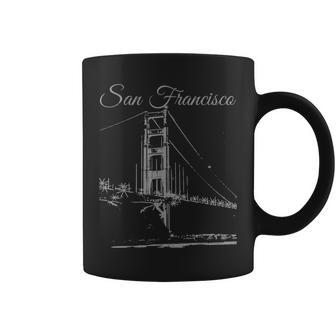 San Francisco Golden Gate Bridge California Souvenir Coffee Mug | Mazezy