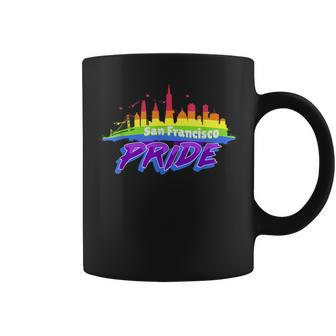 San Francisco Pride - Rainbow Golden Gate Bridge Coffee Mug | Mazezy