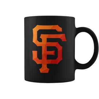 San Francisco Sf Orange Gradient Baseball Inspired San Francisco Funny Gifts Coffee Mug | Mazezy