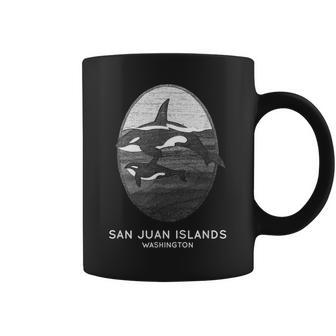 San Juan Islands Washington Orca Whale Souvenir Coffee Mug | Mazezy