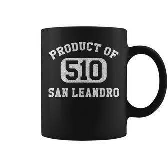 San Leandro California Vintage Retro Area Code Coffee Mug | Mazezy AU