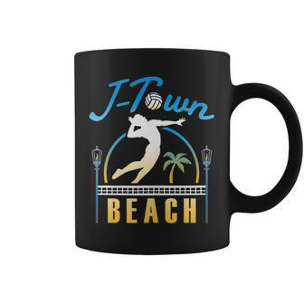Sand Volleyball Sunset In J-Town Coffee Mug | Mazezy AU