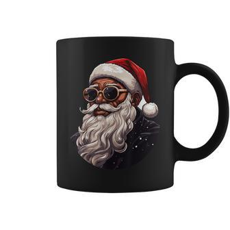 Santa Claus Black Christmas Xmas Santa Afro African American Coffee Mug | Mazezy UK