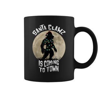 Santa Clawz Is Coming To Town Werewolf Christmas Lights Christmas Coffee Mug | Mazezy AU