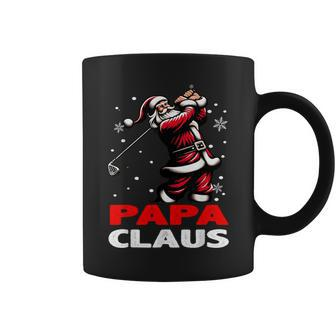 Santa Golf Papa Claus Family Matching Grandpa Christmas Coffee Mug | Mazezy