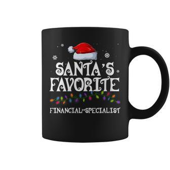 Santa's Favorite Finalcial-Specialist Ugly Christmas Sweater Coffee Mug - Monsterry UK