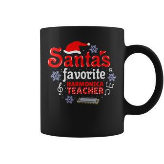 Santas Favorite Harmonica Teacher Christmas Coffee Mug | Mazezy