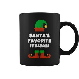 Santas Favorite Italian Christmas Gift Funny Italy Coffee Mug | Mazezy