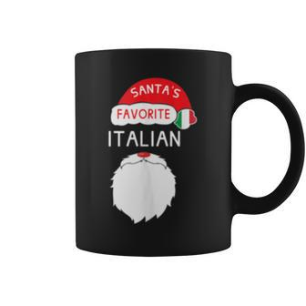 Santas Favorite Italian Funny Italian Christmas Coffee Mug | Mazezy