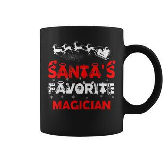 Santas Favorite Magician Funny Job Xmas Gifts Coffee Mug | Mazezy