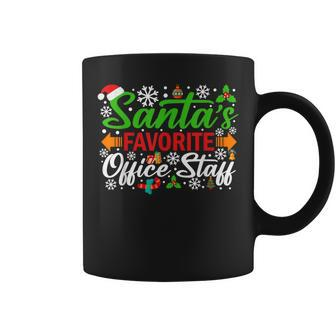 Santa's Favorite Office Staff Christmas Xmas Coffee Mug - Seseable