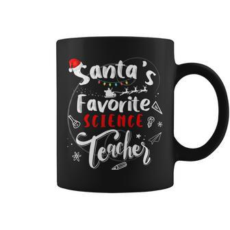 Santas Favorite Science Teacher Funny Christmas Gift Gifts For Teacher Funny Gifts Coffee Mug | Mazezy