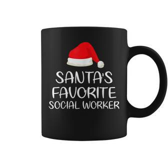 Santa's Favorite Social Worker Matching Family Christmas Coffee Mug - Monsterry UK