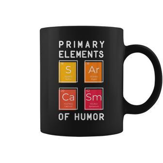 Sarcasm Elements Funny Chemistry Period Table Science Coffee Mug | Mazezy