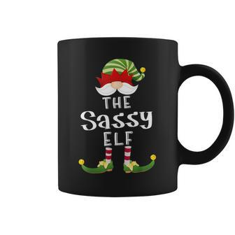 Sassy Elf Group Christmas Pajama Party Coffee Mug - Seseable