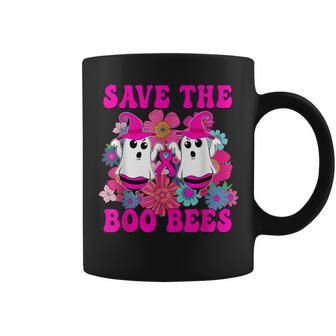 Save The Boo Bees Breast Cancer Halloween Pink Ribbon Coffee Mug - Monsterry AU