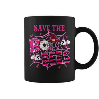 Save The Boobees Boo Bees Breast Cancer Halloween Coffee Mug - Seseable