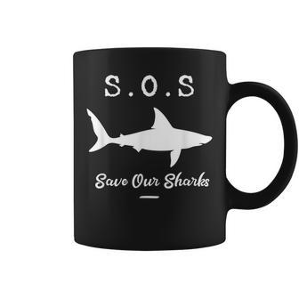 Save Our Sharks Gift For Conservationists Animal Lovers Coffee Mug - Thegiftio UK