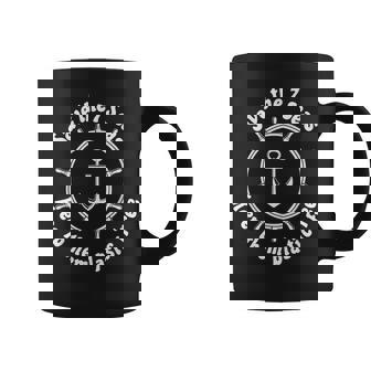 Save The 7 Seas Anchor Wheel Design Coffee Mug | Mazezy