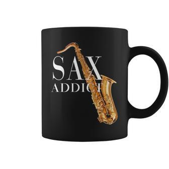 Saxaphone Lovers & Jazz Addicts Coffee Mug | Mazezy