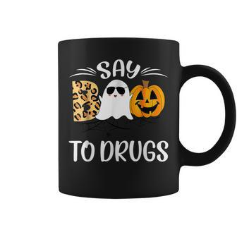 Say Boo To Drugs Halloween Red Ribbon Week Awareness Coffee Mug - Monsterry
