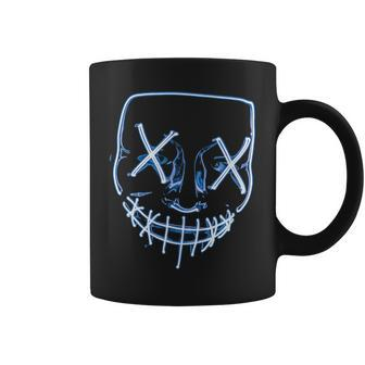 Scary Face In The Dark Halloween Party Funny Joke Coffee Mug | Mazezy