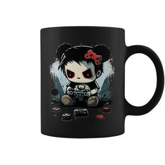 Scary Gaming Girl Video Game Online Gamer Computer Halloween Coffee Mug | Mazezy DE