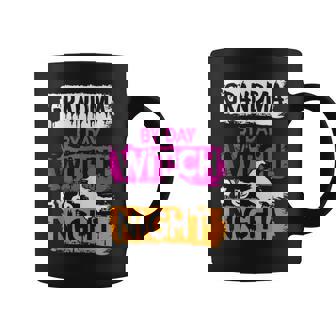Scary Grandma By Day Witch By Night Funny Scary Halloween Coffee Mug | Mazezy